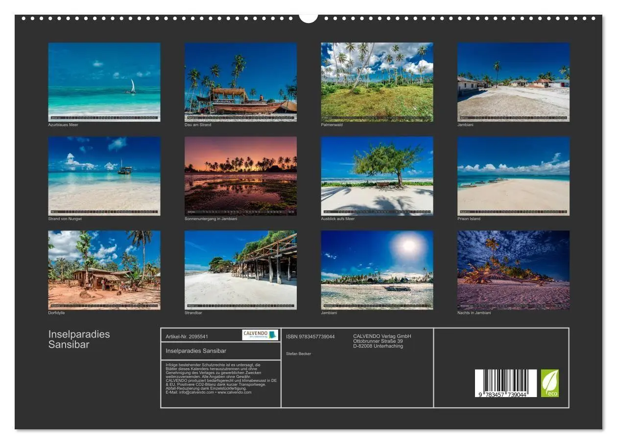 Bild: 9783457739044 | Inselparadies Sansibar (hochwertiger Premium Wandkalender 2026 DIN...