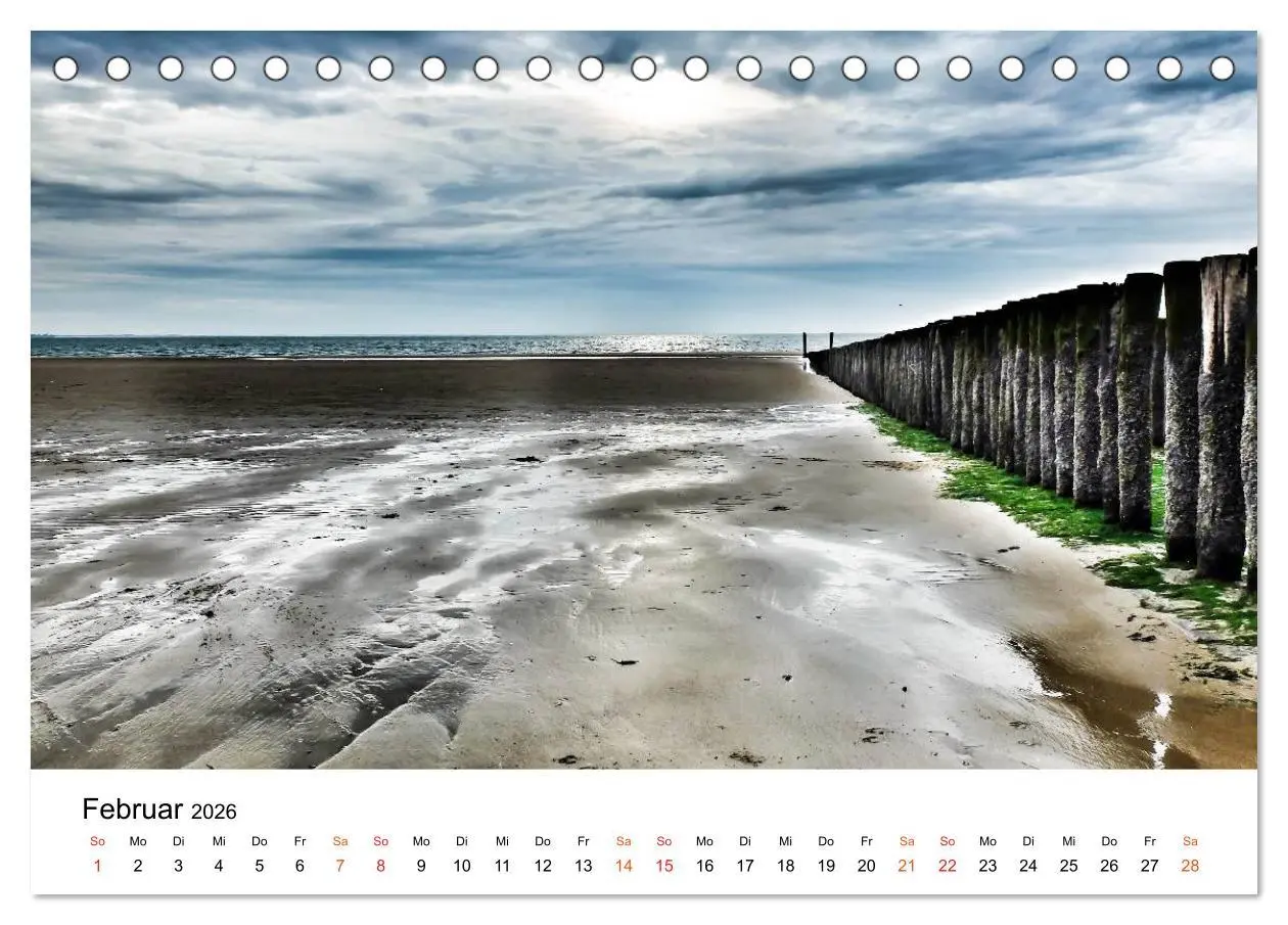 Bild: 9783457979044 | Wieder an der Nordsee (Tischkalender 2026 DIN A5 quer), CALVENDO...