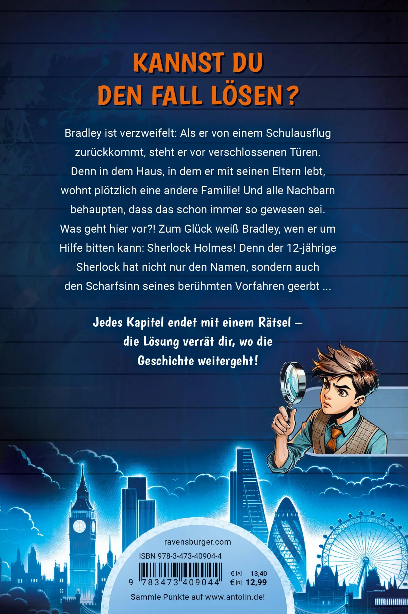 Rückseite: 9783473409044 | Sherlock &amp; You, Band 1 - Das Rätsel um das verschwundene Haus | Lane