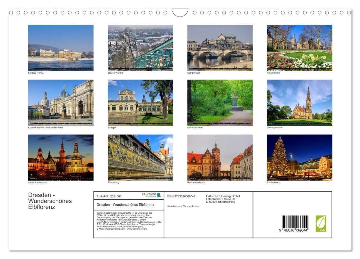 Bild: 9783516069044 | Dresden - Wunderschönes Elbflorenz (Wandkalender 2026 DIN A3 quer),...