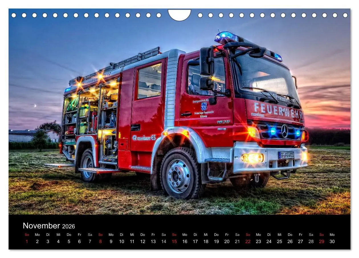 Bild: 9783516209044 | Einsatzfahrzeuge (Wandkalender 2026 DIN A4 quer), CALVENDO...