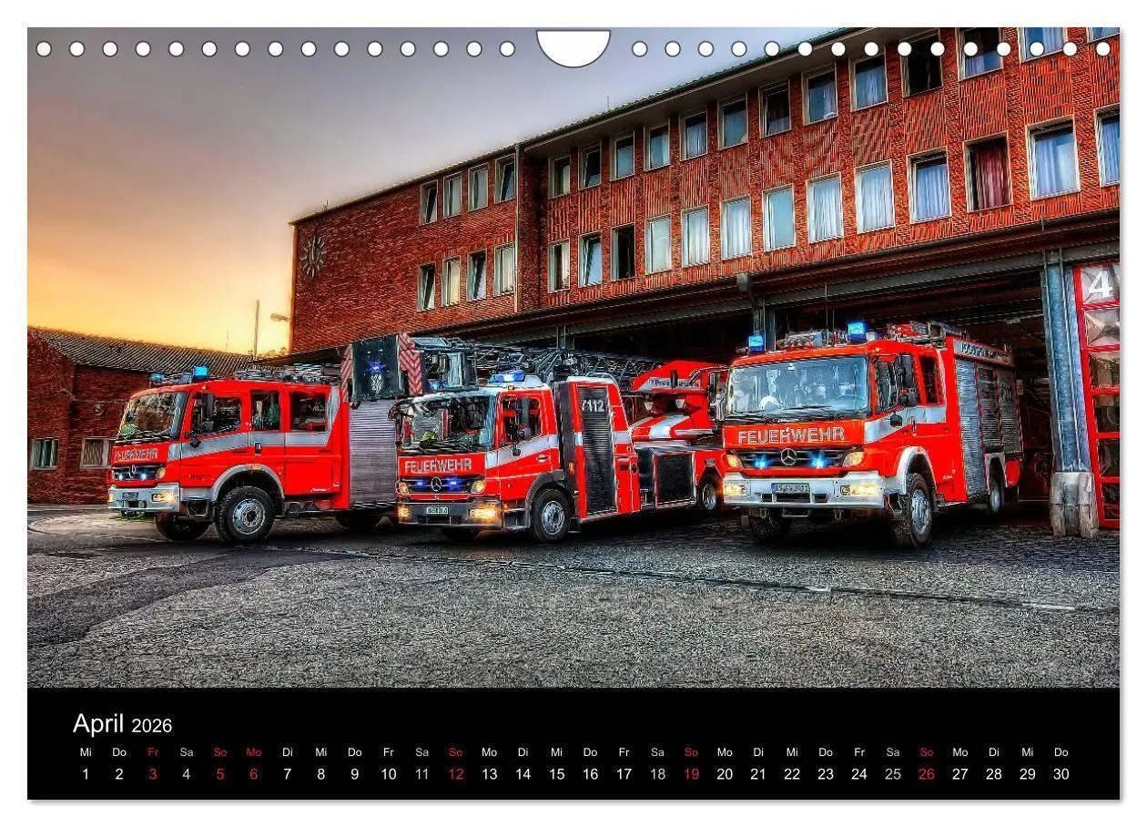 Bild: 9783516209044 | Einsatzfahrzeuge (Wandkalender 2026 DIN A4 quer), CALVENDO...