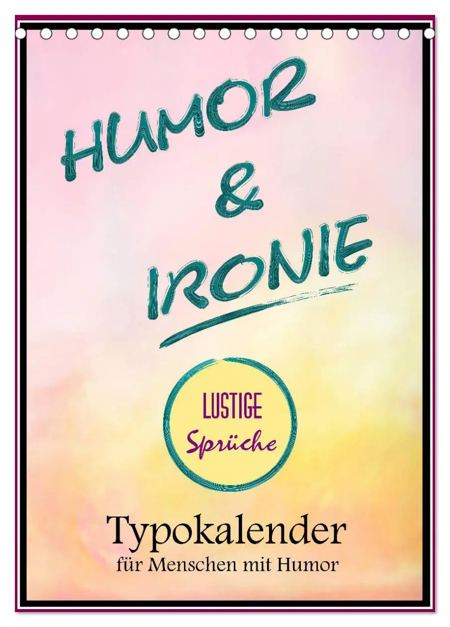Cover: 9783516379044 | Humor und Ironie. Lustige Sprüche (Tischkalender 2026 DIN A5 hoch),...