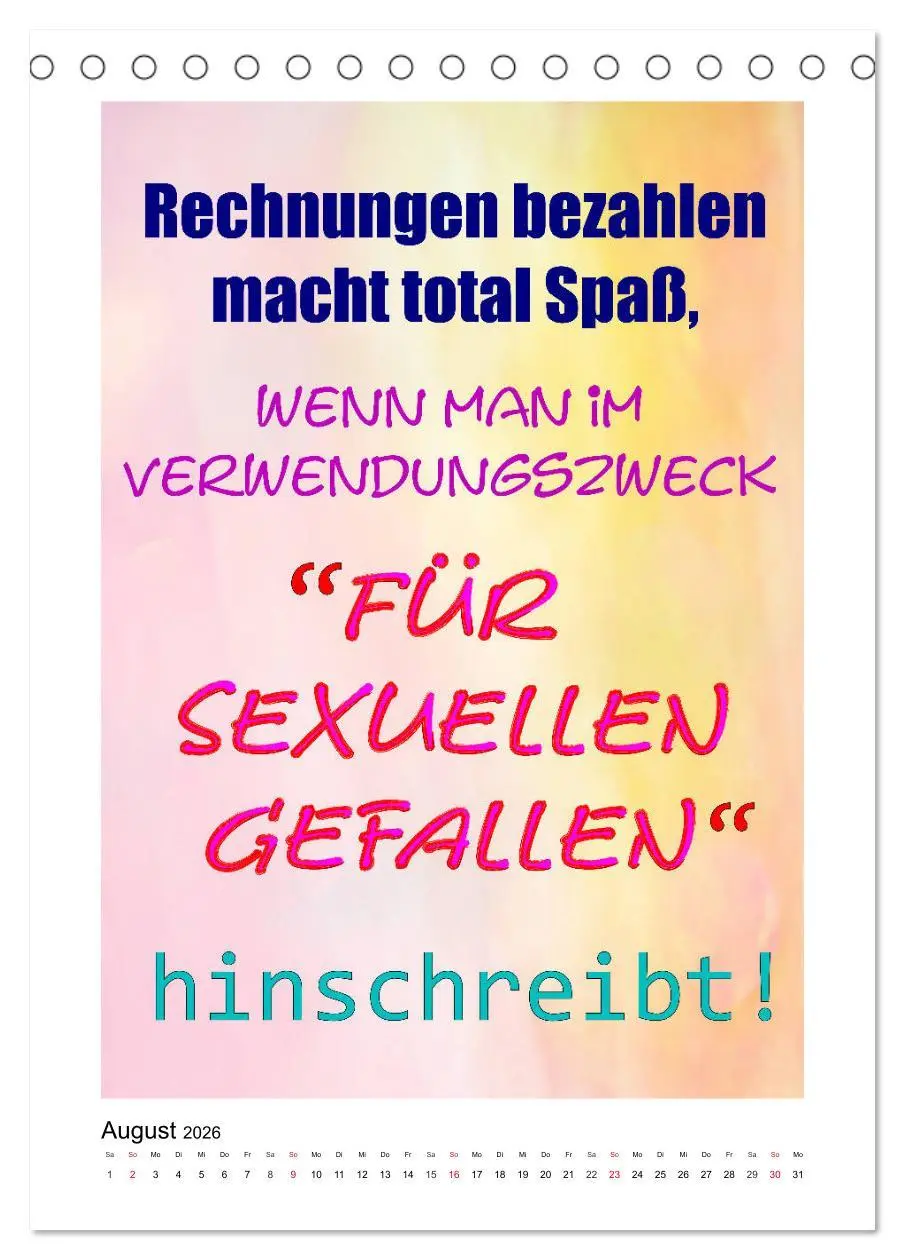Bild: 9783516379044 | Humor und Ironie. Lustige Sprüche (Tischkalender 2026 DIN A5 hoch),...
