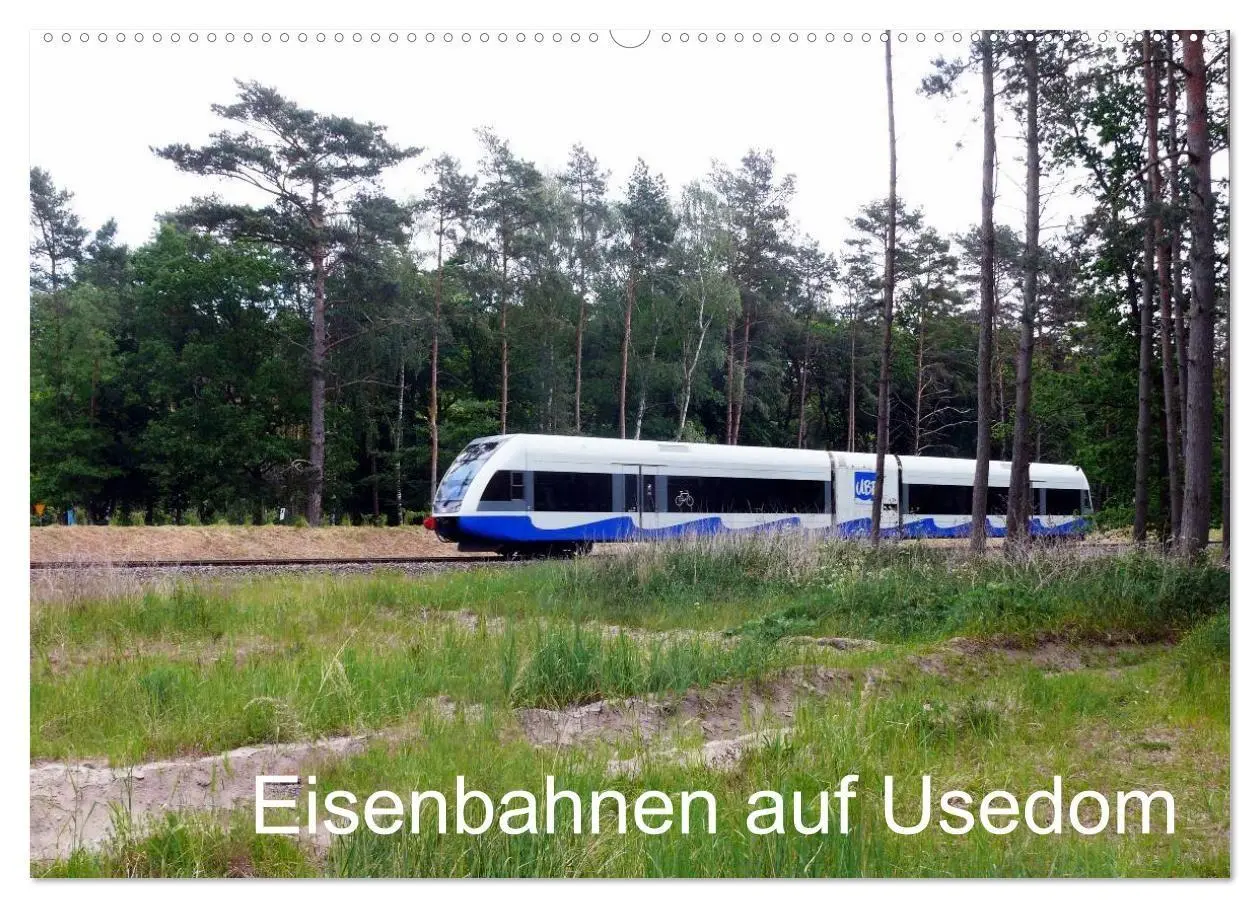 Cover: 9783569919044 | Eisenbahnen auf Usedom (Wandkalender 2027 DIN A2 quer), CALVENDO...