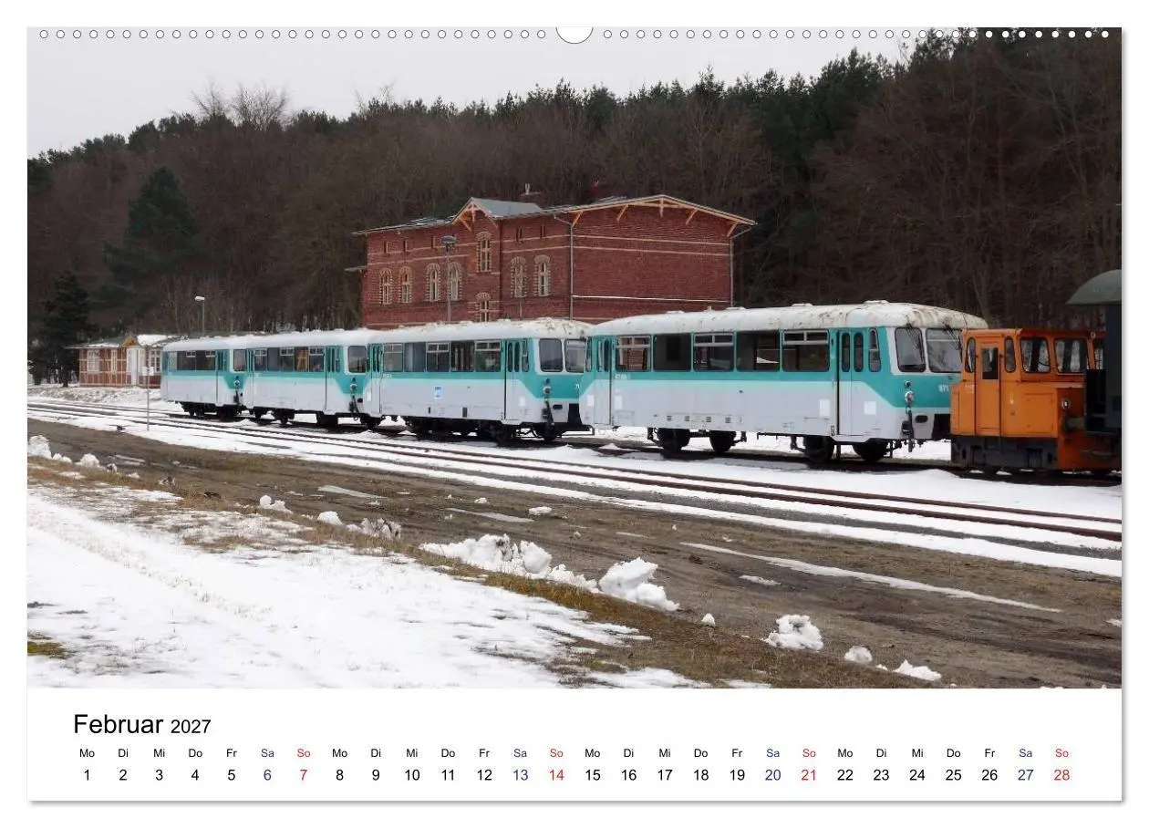 Bild: 9783569919044 | Eisenbahnen auf Usedom (Wandkalender 2027 DIN A2 quer), CALVENDO...