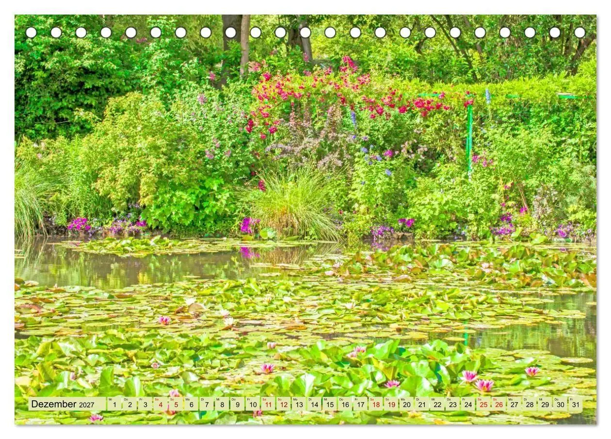 Bild: 9783594359044 | Claude Monet - Sein Garten in sanftem Licht (Tischkalender 2027 DIN...