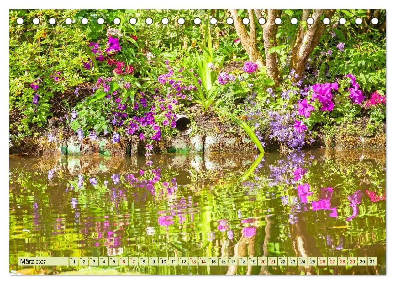Bild: 9783594359044 | Claude Monet - Sein Garten in sanftem Licht (Tischkalender 2027 DIN...