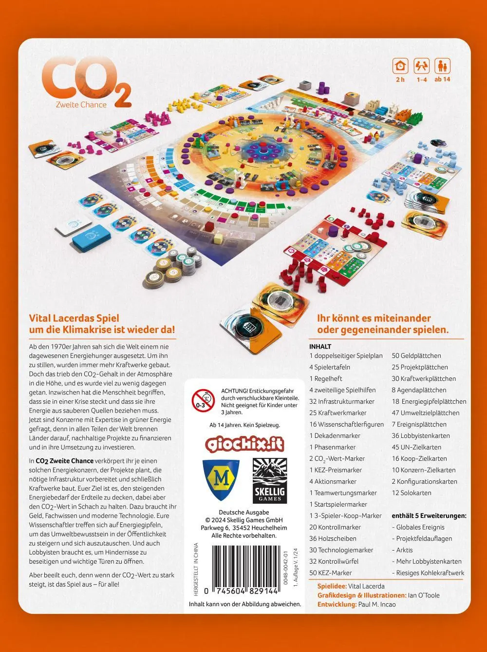 Bild: 745604829144 | CO2 - Zweite Chance | Vital Lacerda | Spiel | 0048-0042-01 | Deutsch