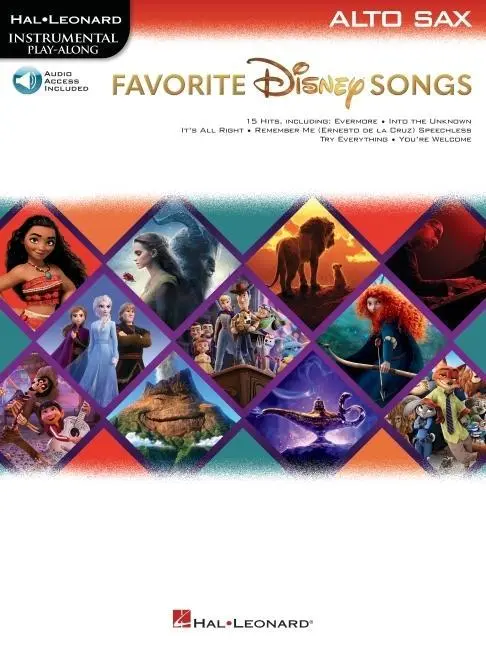Cover: 840126989144 | Favorite Disney Songs | Instrumental Play-Along - Alto Sax | Buch
