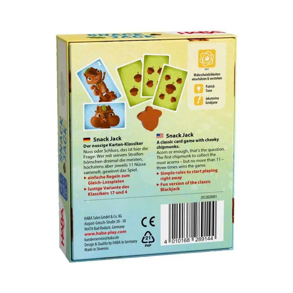 Bild: 4010168289144 | Snack Jack | Patrick Tonn | Spiel | 2012820001 | Deutsch | 2025