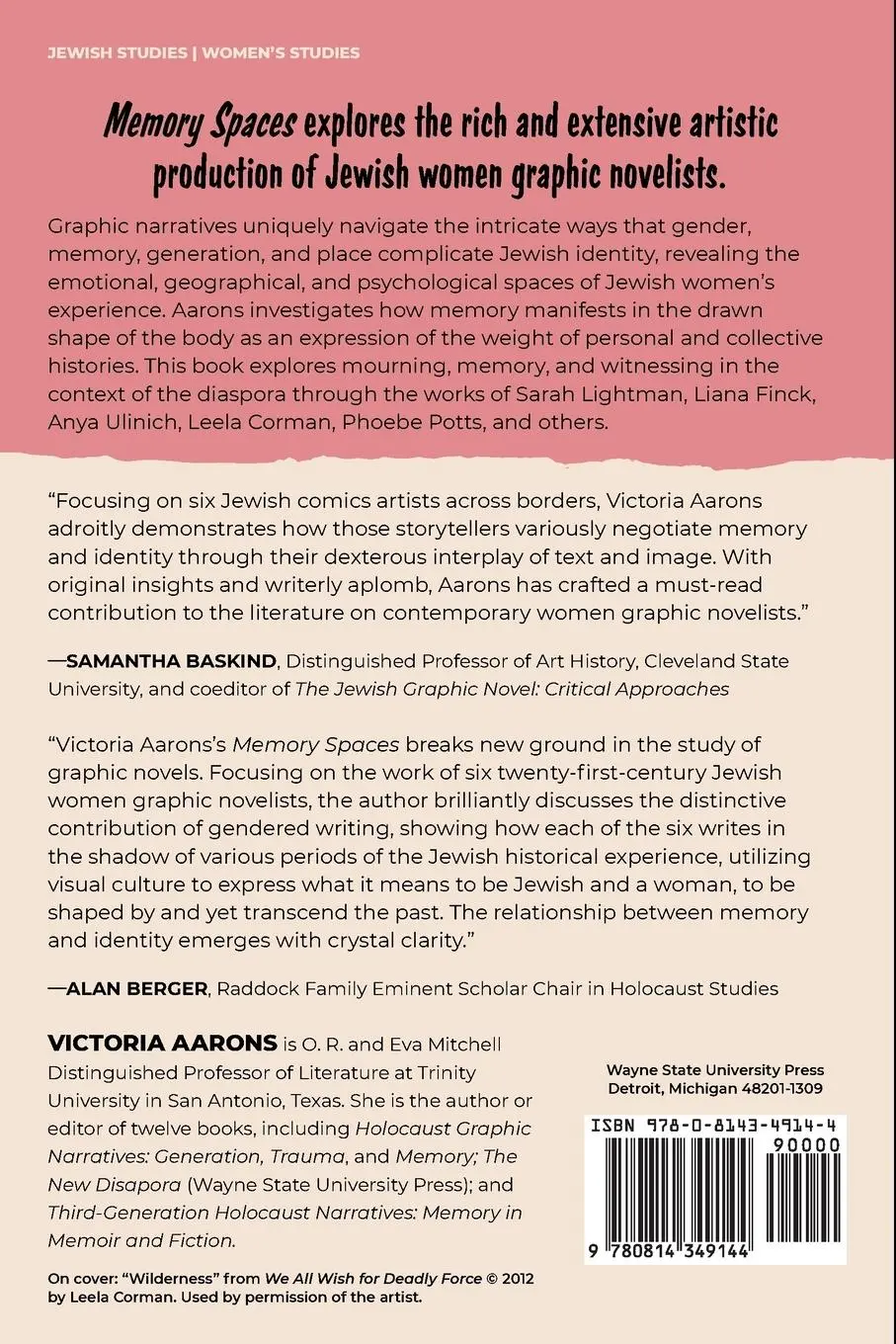 Rückseite: 9780814349144 | Memory Spaces | Victoria Aarons | Taschenbuch | Englisch | 2023