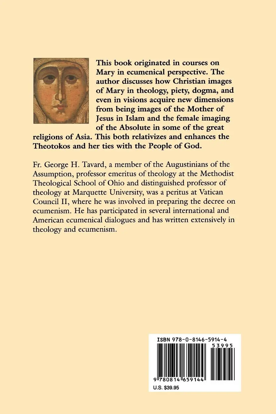 Rückseite: 9780814659144 | The Thousand Faces of the Virgin Mary | George H. Tavard | Taschenbuch