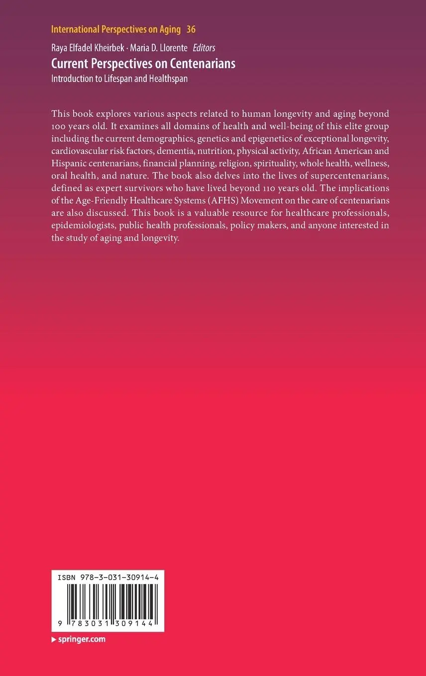 Rückseite: 9783031309144 | Current Perspectives on Centenarians | Maria D. Llorente (u. a.)