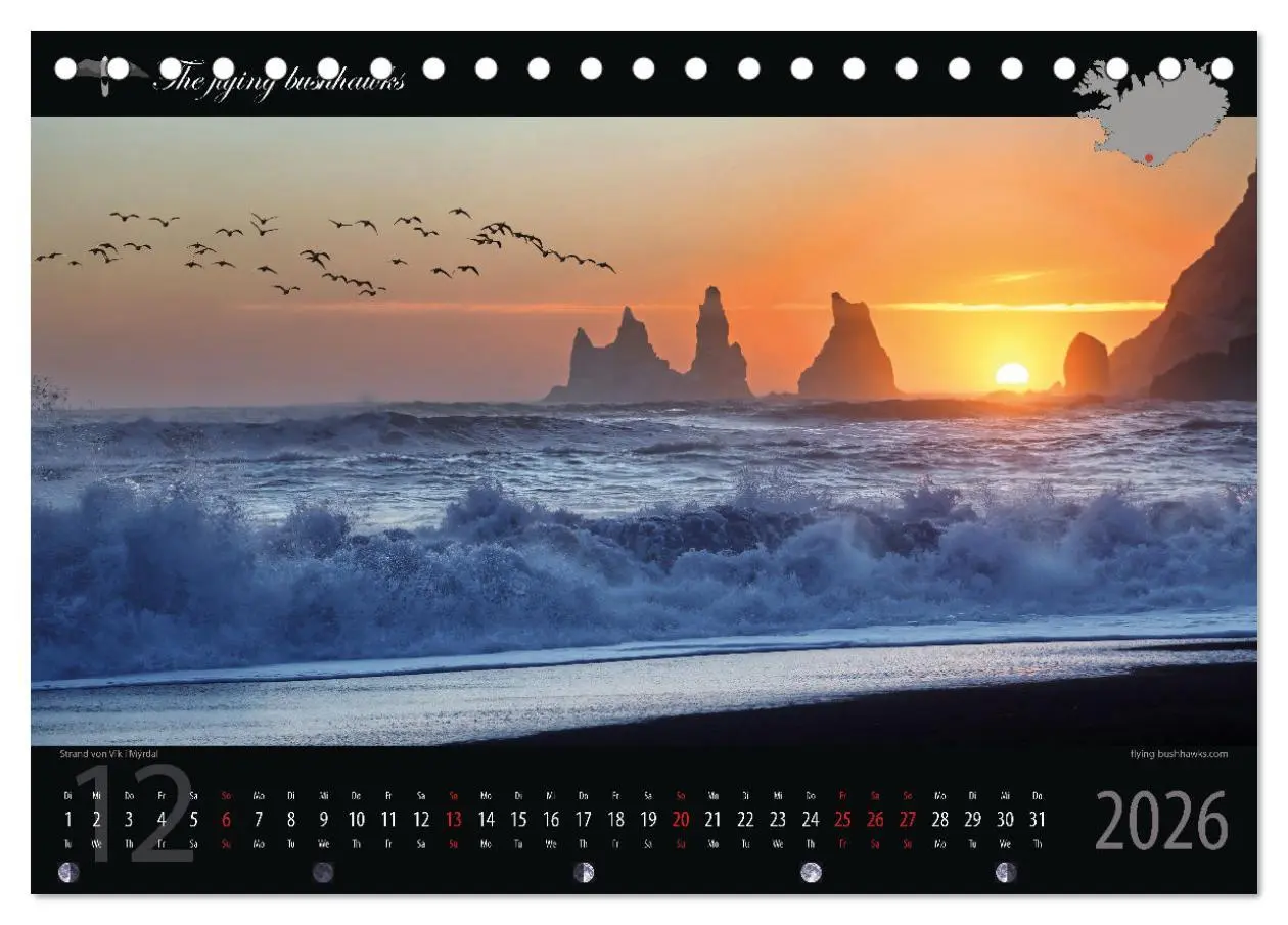 Bild: 9783457279144 | Island Blickwinkel 2026 (Tischkalender 2026 DIN A5 quer), CALVENDO...