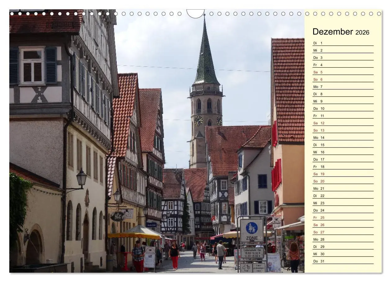 Bild: 9783457899144 | Unterwegs in Schorndorf (Wandkalender 2026 DIN A3 quer), CALVENDO...