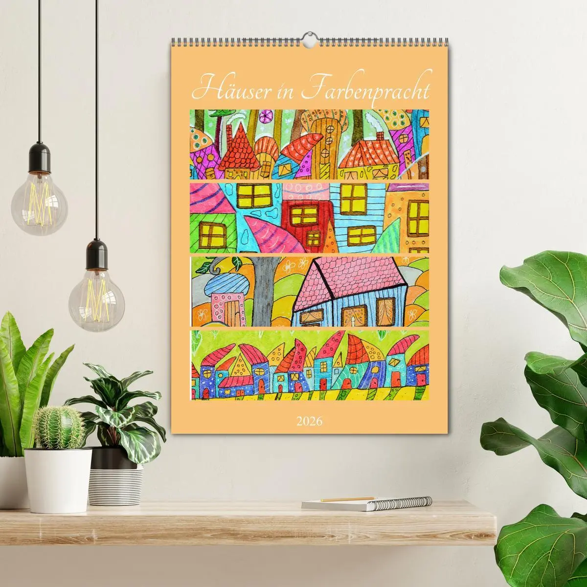 Bild: 9783516369144 | Häuser in Farbenpracht (Wandkalender 2026 DIN A2 hoch), CALVENDO...