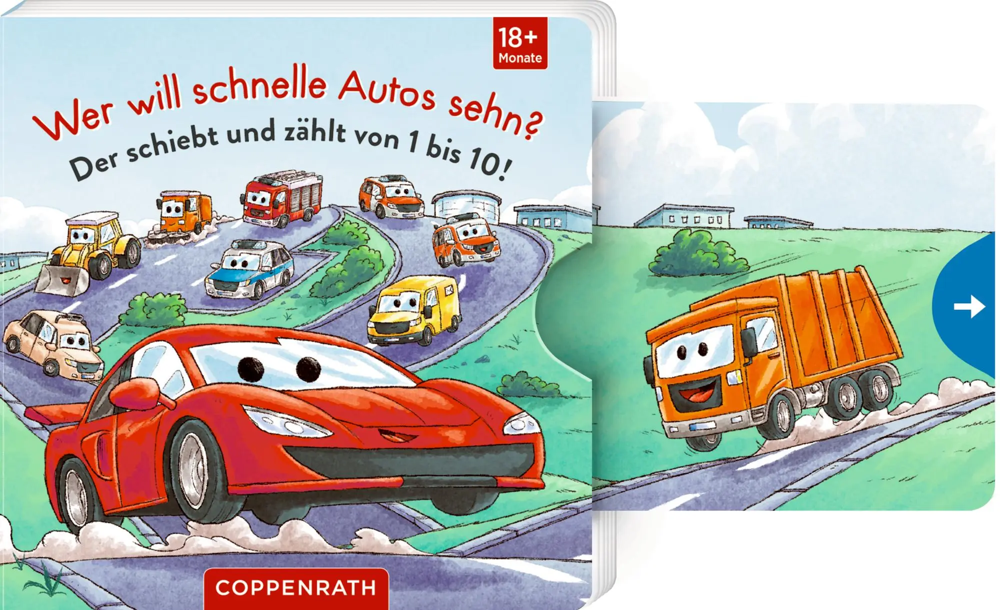 Cover: 9783649649144 | Wer will schnelle Autos sehn? | Der schiebt und zählt von 1 bis 10!