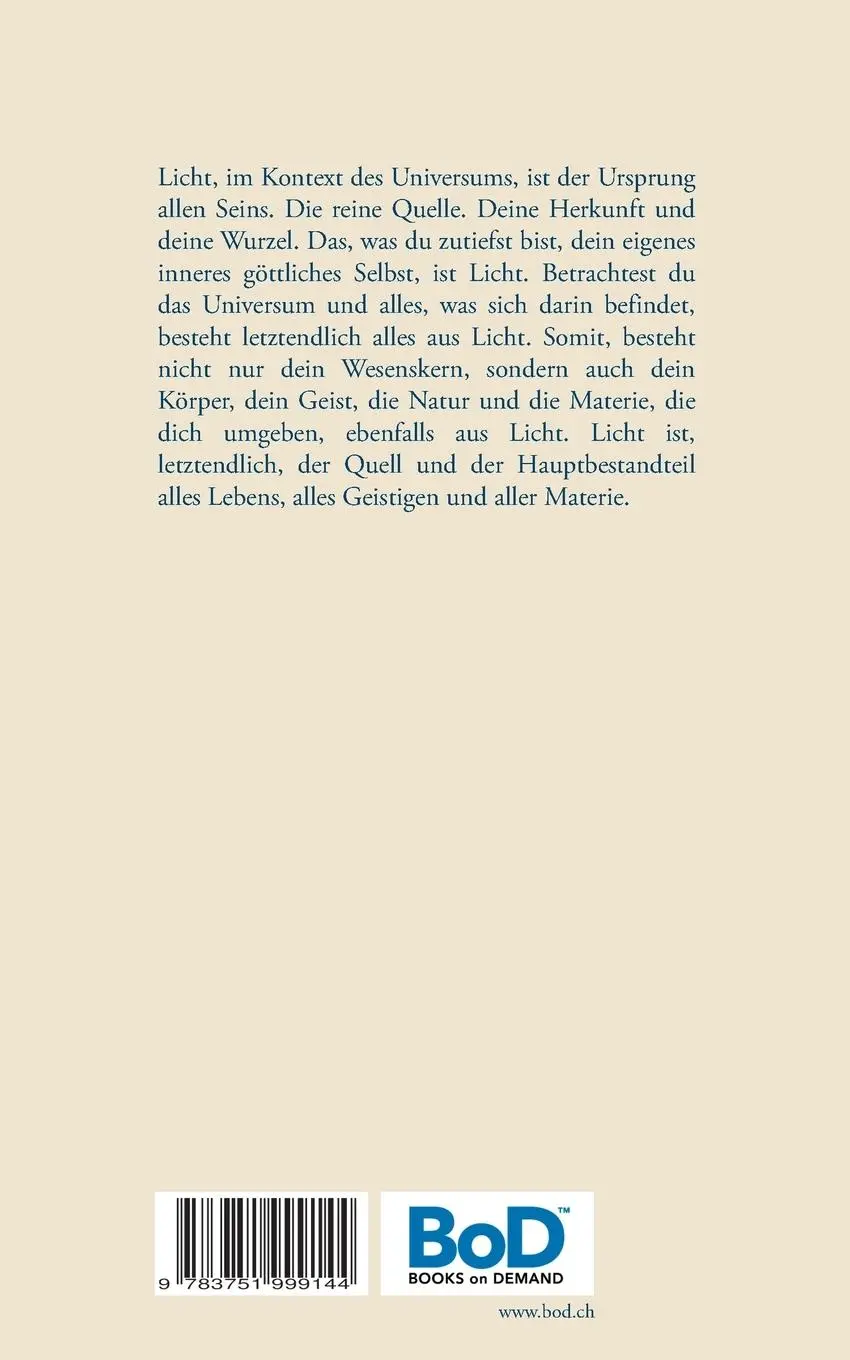 Rückseite: 9783751999144 | Die Theorie des Lichts | Susanne Edelmann | Taschenbuch | 124 S.