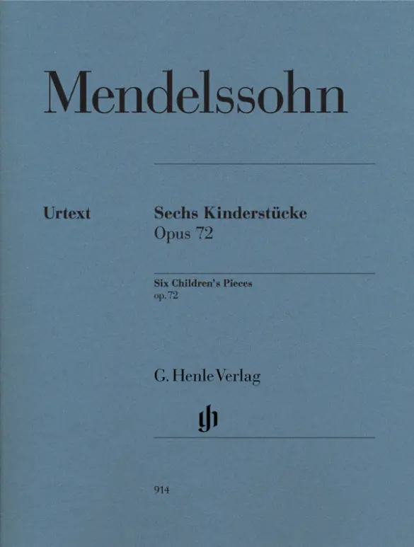 Cover: 9790201809144 | Six Children's Pieces Op. 72 | Felix Mendelssohn Bartholdy | Buch