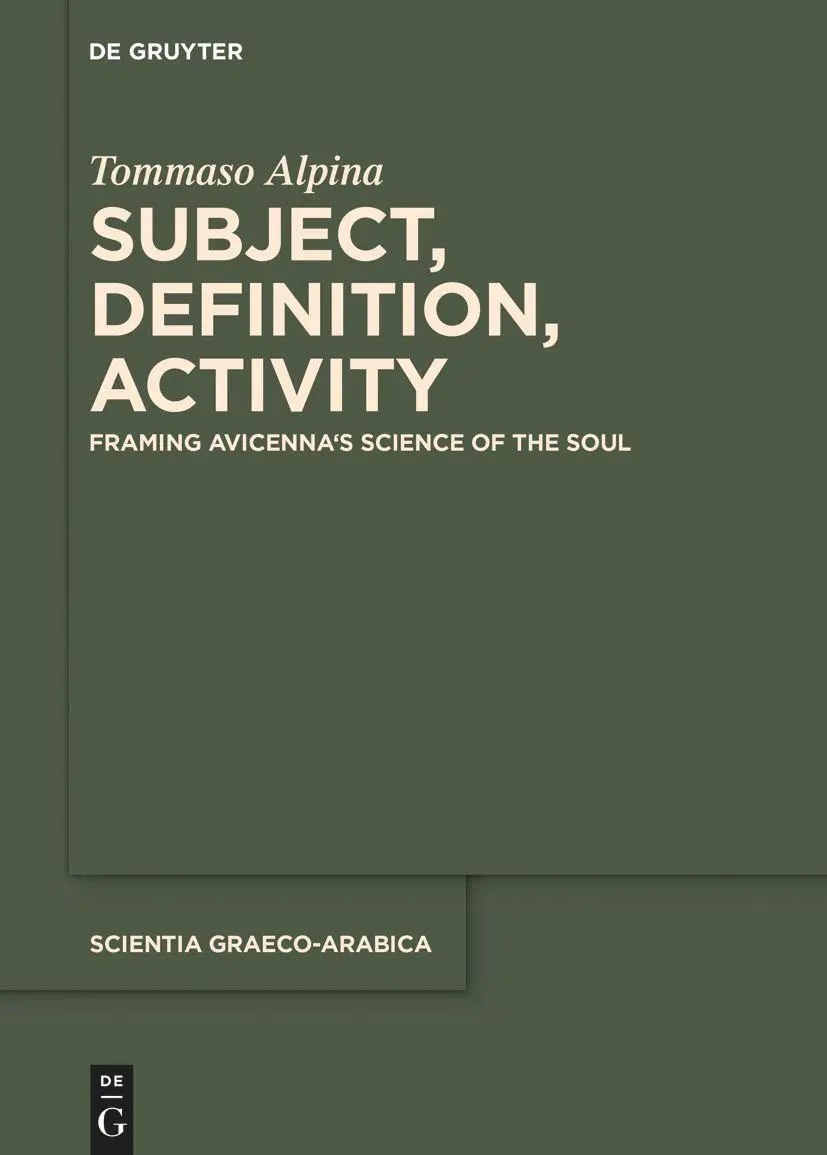 Cover: 9783111109244 | Subject, Definition, Activity | Framing Avicenna's Science of the Soul