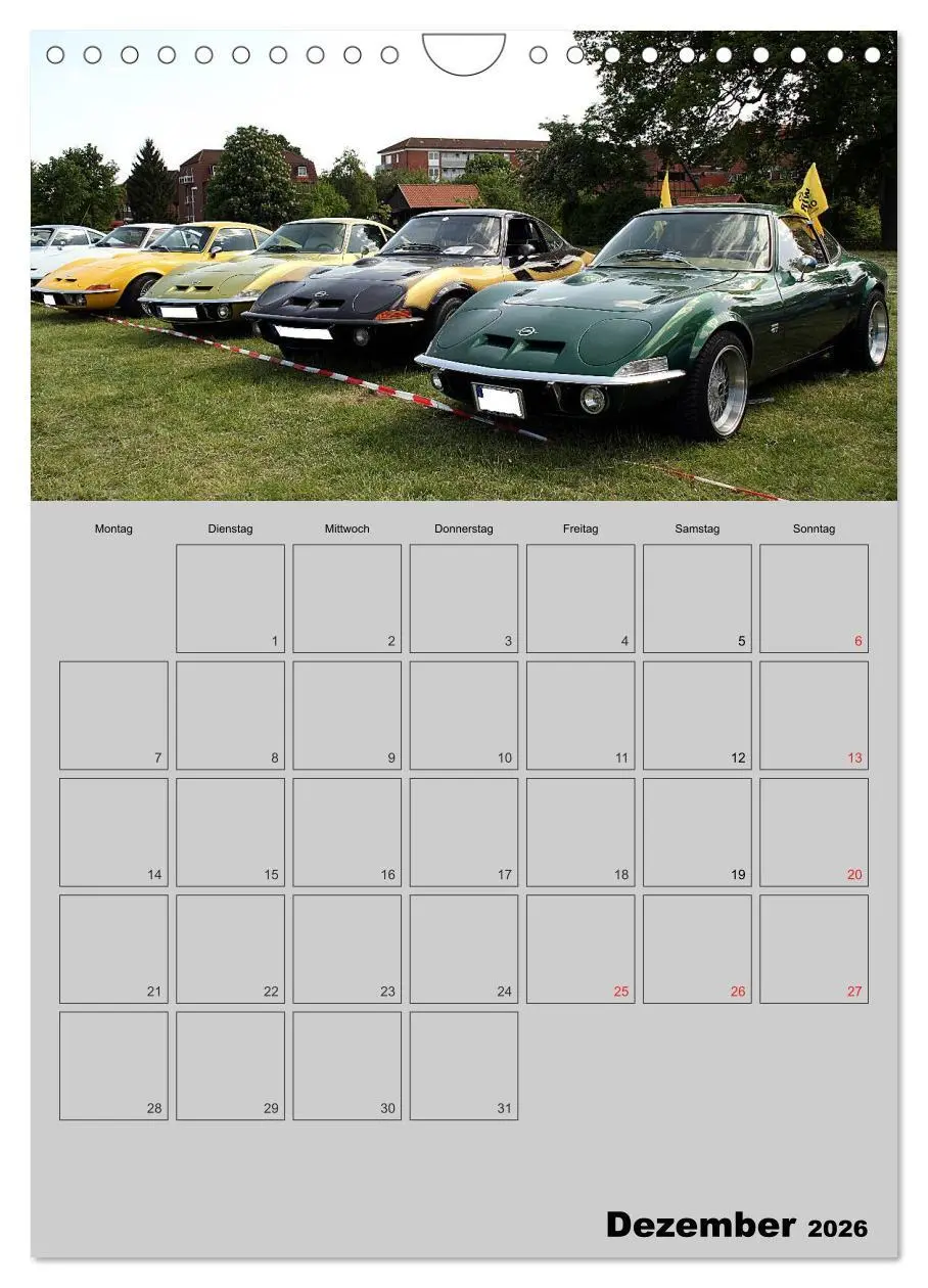 Bild: 9783516429244 | Opel GT Terminplaner (Wandkalender 2026 DIN A4 hoch), CALVENDO...