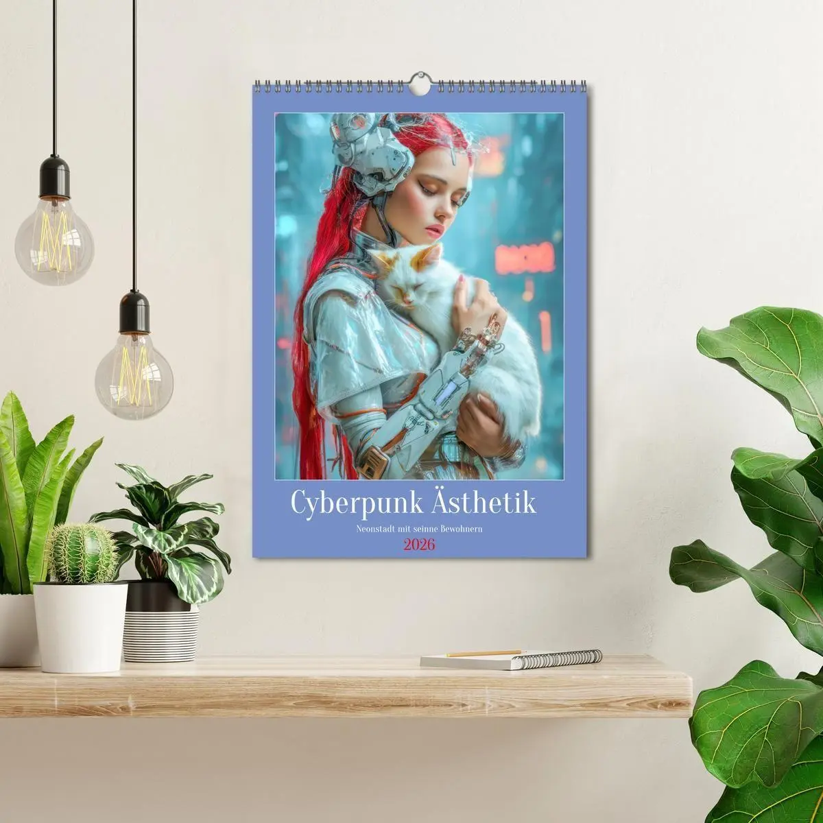 Bild: 9783516669244 | Cyberpunk Ästhetik - Neonstadt mit seinne Bewohnern (Wandkalender...