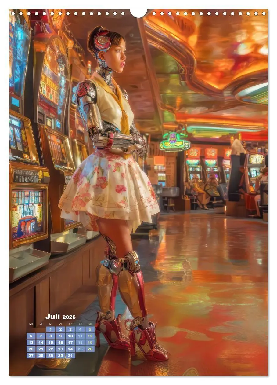 Bild: 9783516669244 | Cyberpunk Ästhetik - Neonstadt mit seinne Bewohnern (Wandkalender...