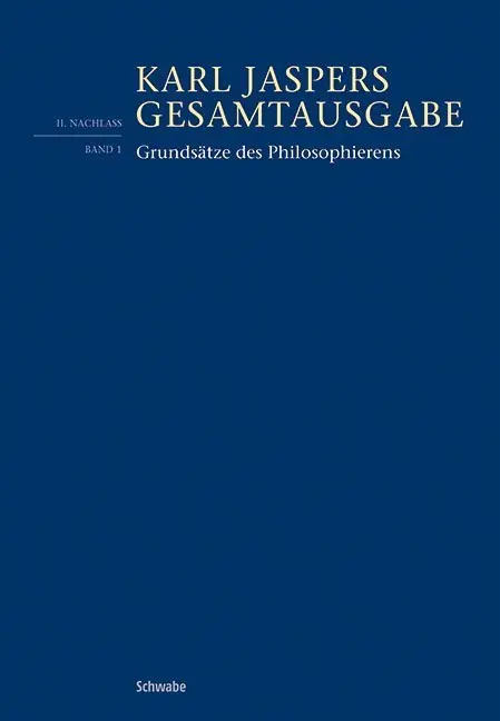 Cover: 9783796539244 | Grundsätze des Philosophierens | Einführung in philosophisches Leben