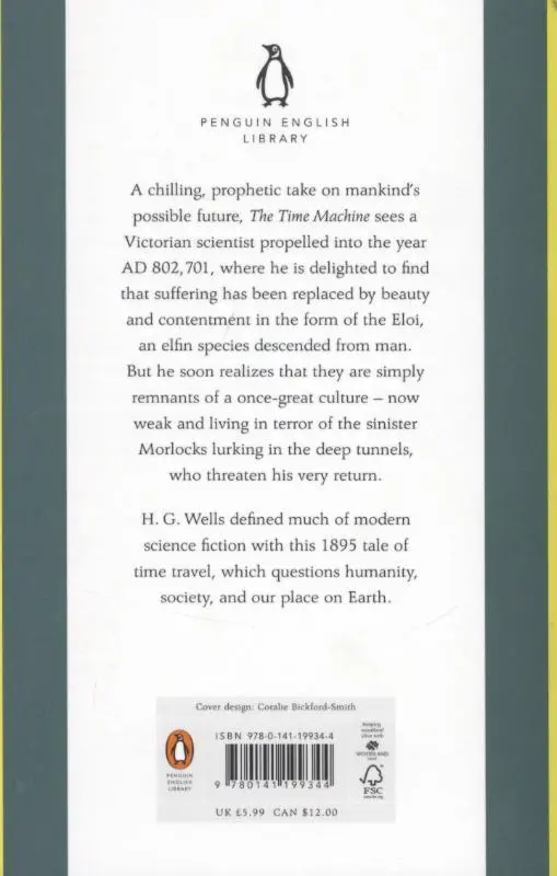 Rückseite: 9780141199344 | The Time Machine | H. G. Wells | Taschenbuch | 105 S. | Englisch