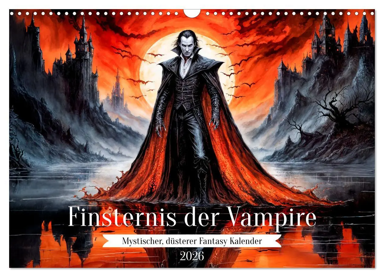 Cover: 9783457259344 | Finsternis der Vampire - Mystischer düsterer Fantasy Kalender...