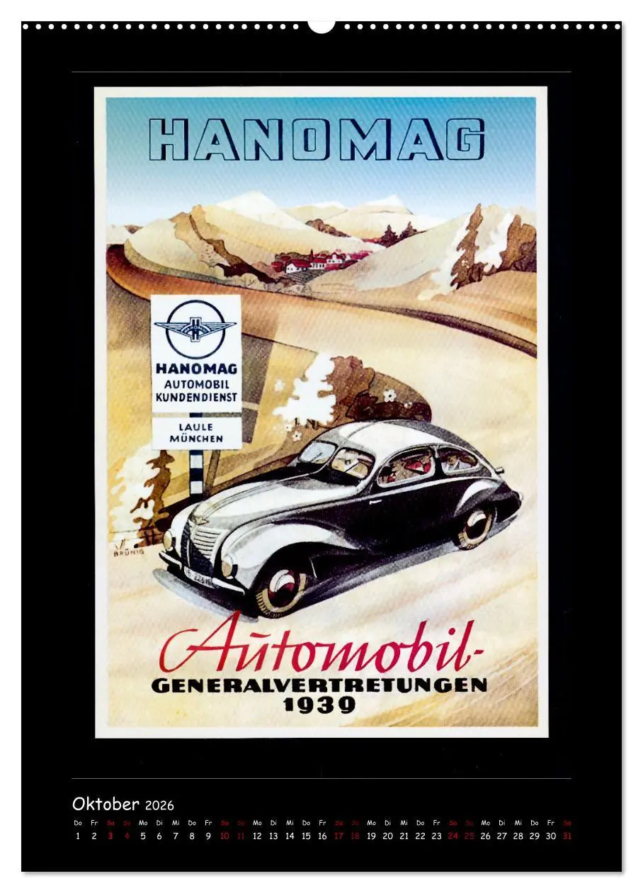 Bild: 9783516349344 | Historische Automobilplakate (hochwertiger Premium Wandkalender...