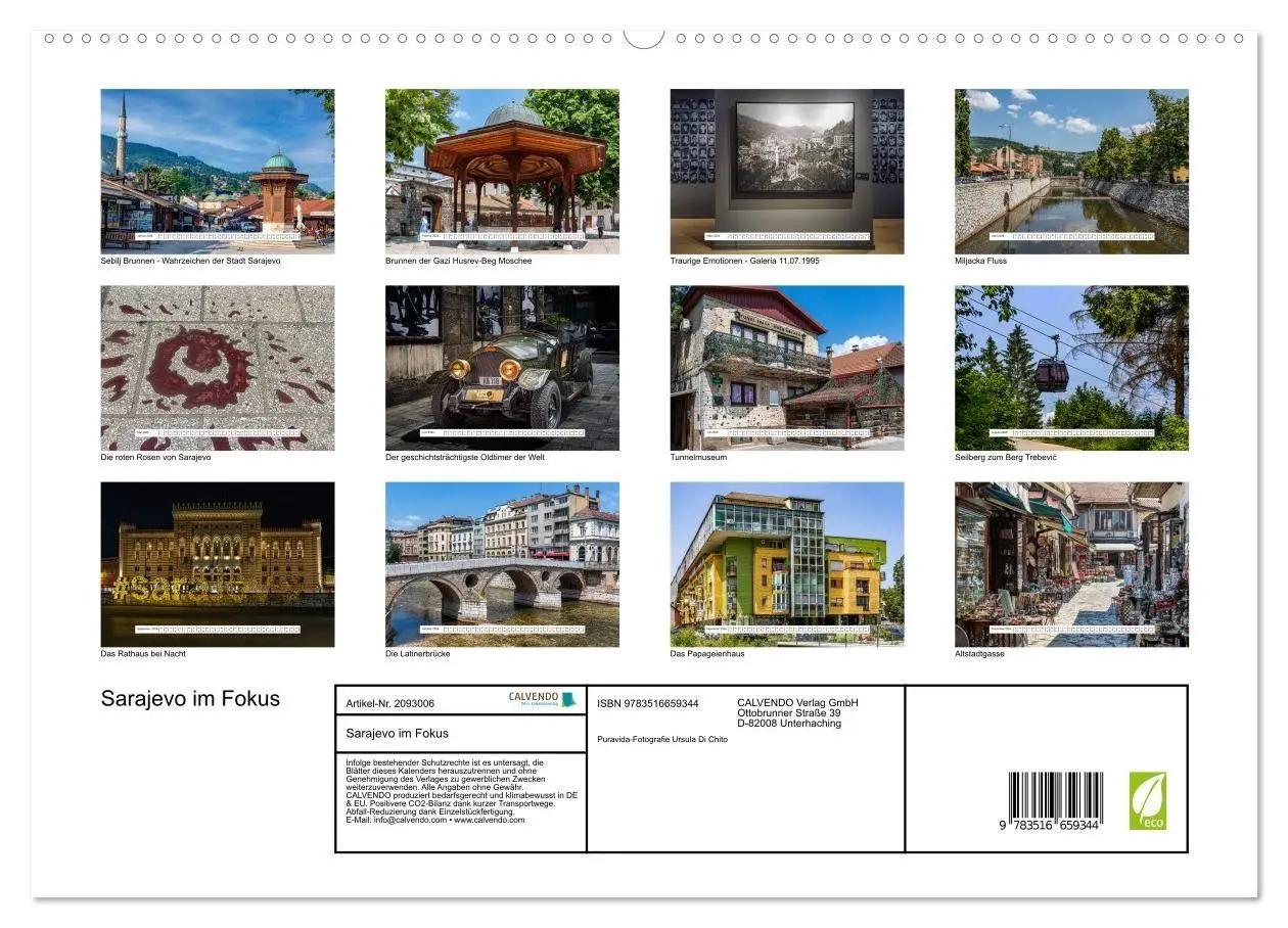 Bild: 9783516659344 | Sarajevo im Fokus (hochwertiger Premium Wandkalender 2026 DIN A2...