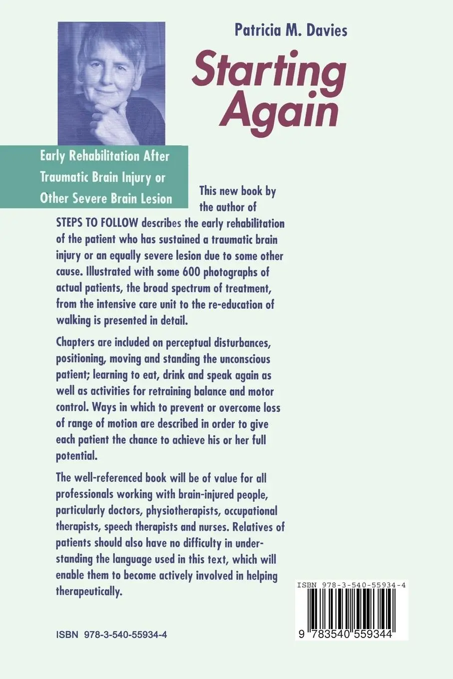 Rückseite: 9783540559344 | Starting Again | Patricia M. Davies | Taschenbuch | xxviii | Englisch