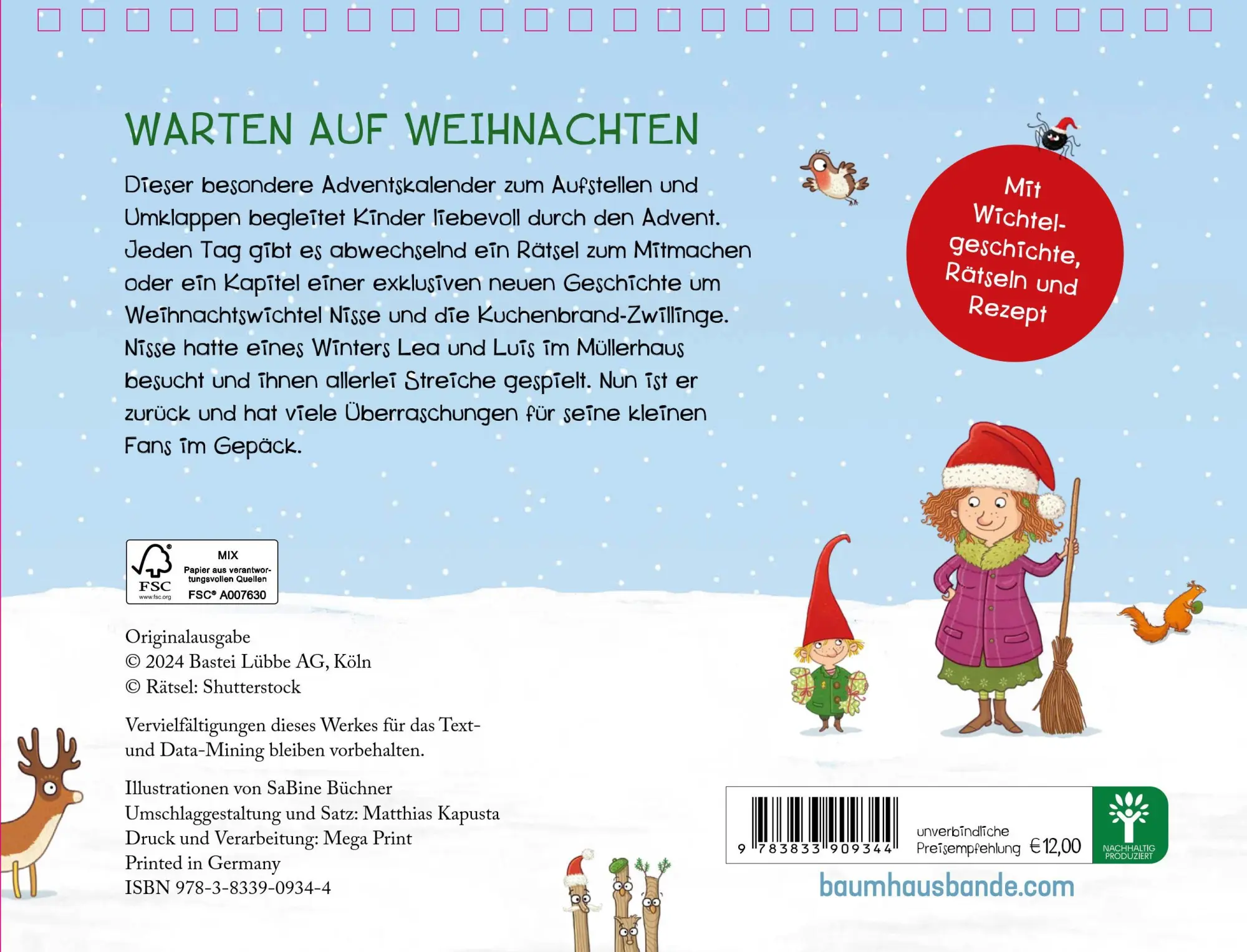 Bild: 9783833909344 | Petronella Apfelmus - Der Wichtel-Adventskalender | Sabine Städing