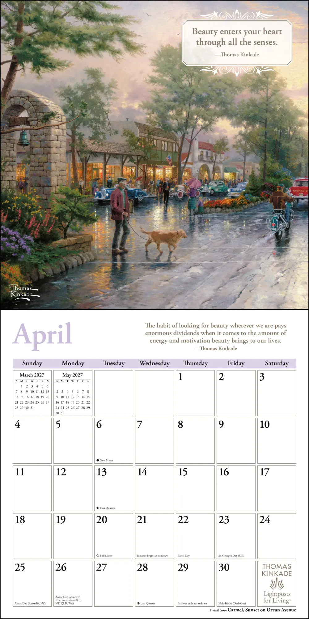 Bild: 9798881609344 | Thomas Kinkade: Lightposts for Living 2027 | McMeel Andrews | Kalender