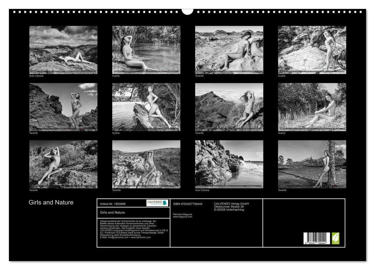 Bild: 9783457799444 | Girls and Nature (Wandkalender 2026 DIN A2 quer), CALVENDO...