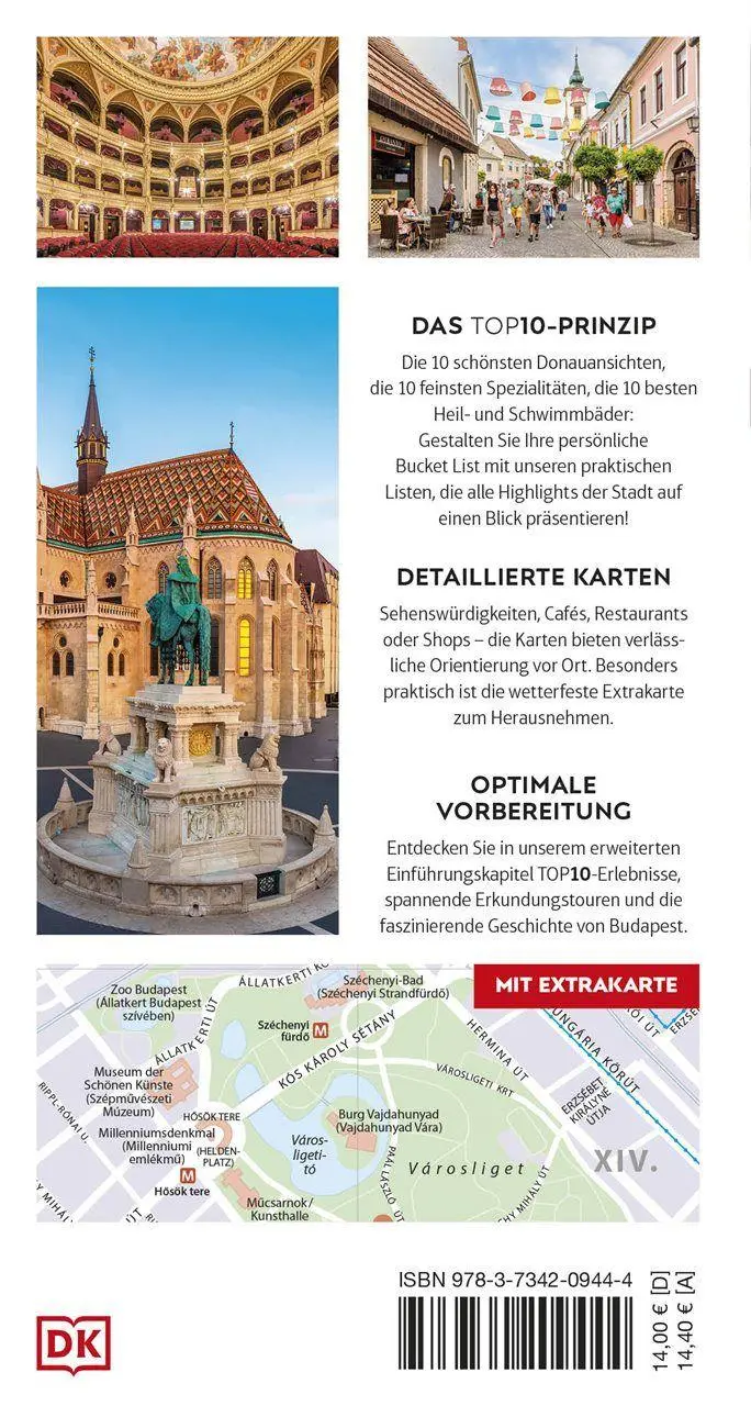 Rückseite: 9783734209444 | TOP10 Reiseführer Budapest | DK Verlag - Reise | Taschenbuch | 128 S.