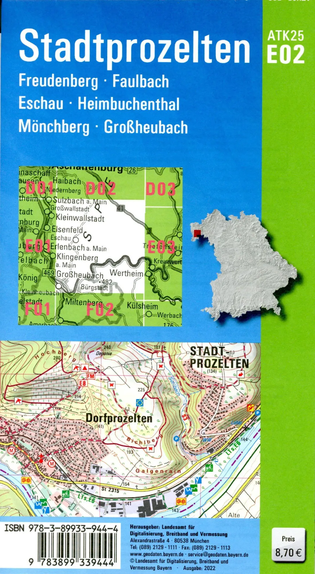Bild: 9783899339444 | Stadtprozelten 1:25 000 | Digitalisierung | (Land-)Karte | Deutsch