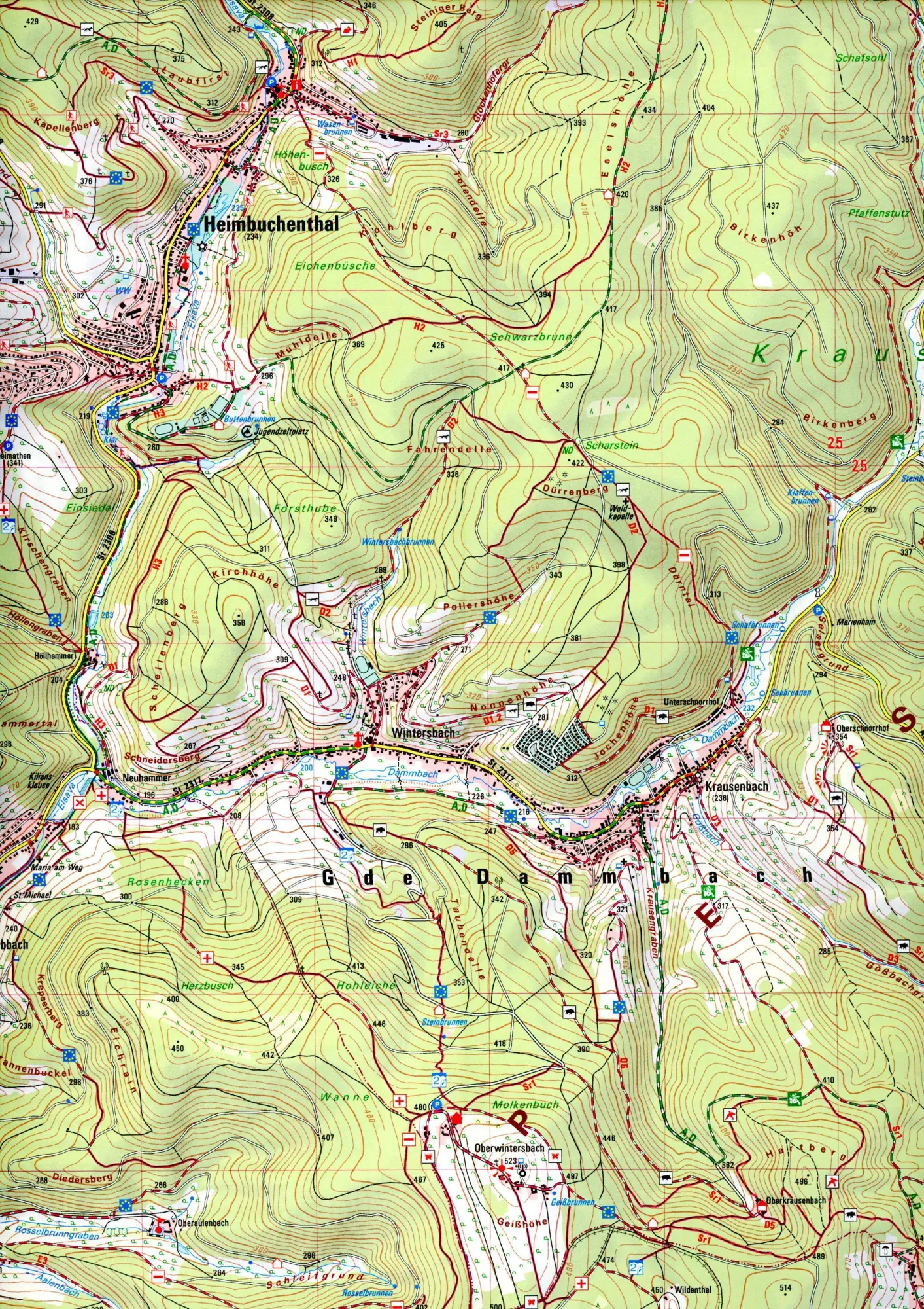 Bild: 9783899339444 | Stadtprozelten 1:25 000 | Digitalisierung | (Land-)Karte | Deutsch