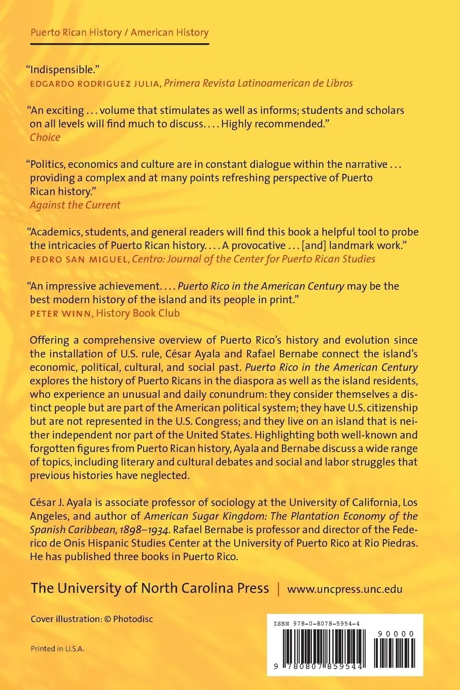 Rückseite: 9780807859544 | Puerto Rico in the American Century | A History since 1898 | Buch