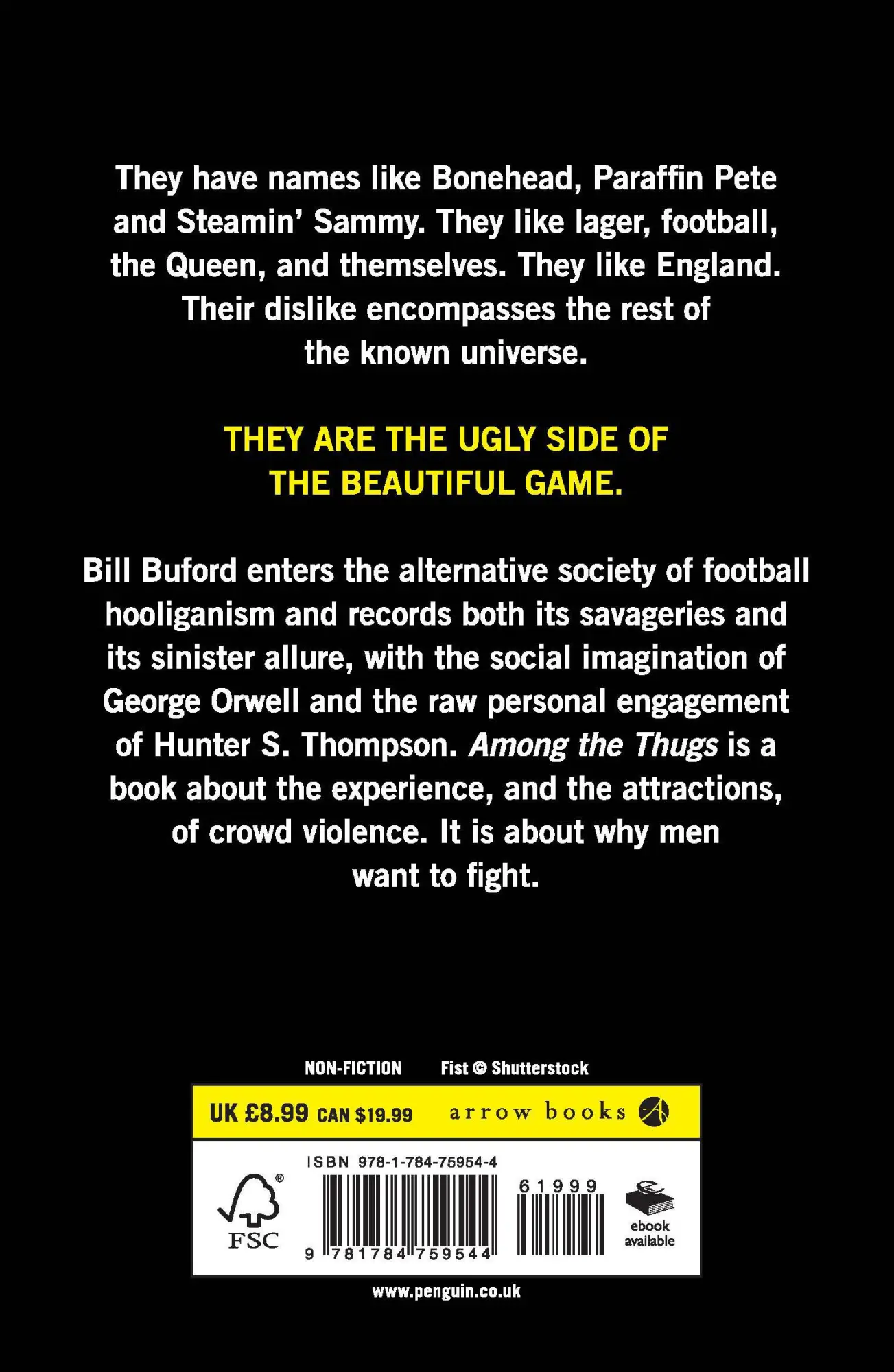 Rückseite: 9781784759544 | Among The Thugs | Bill Buford | Taschenbuch | Kartoniert / Broschiert