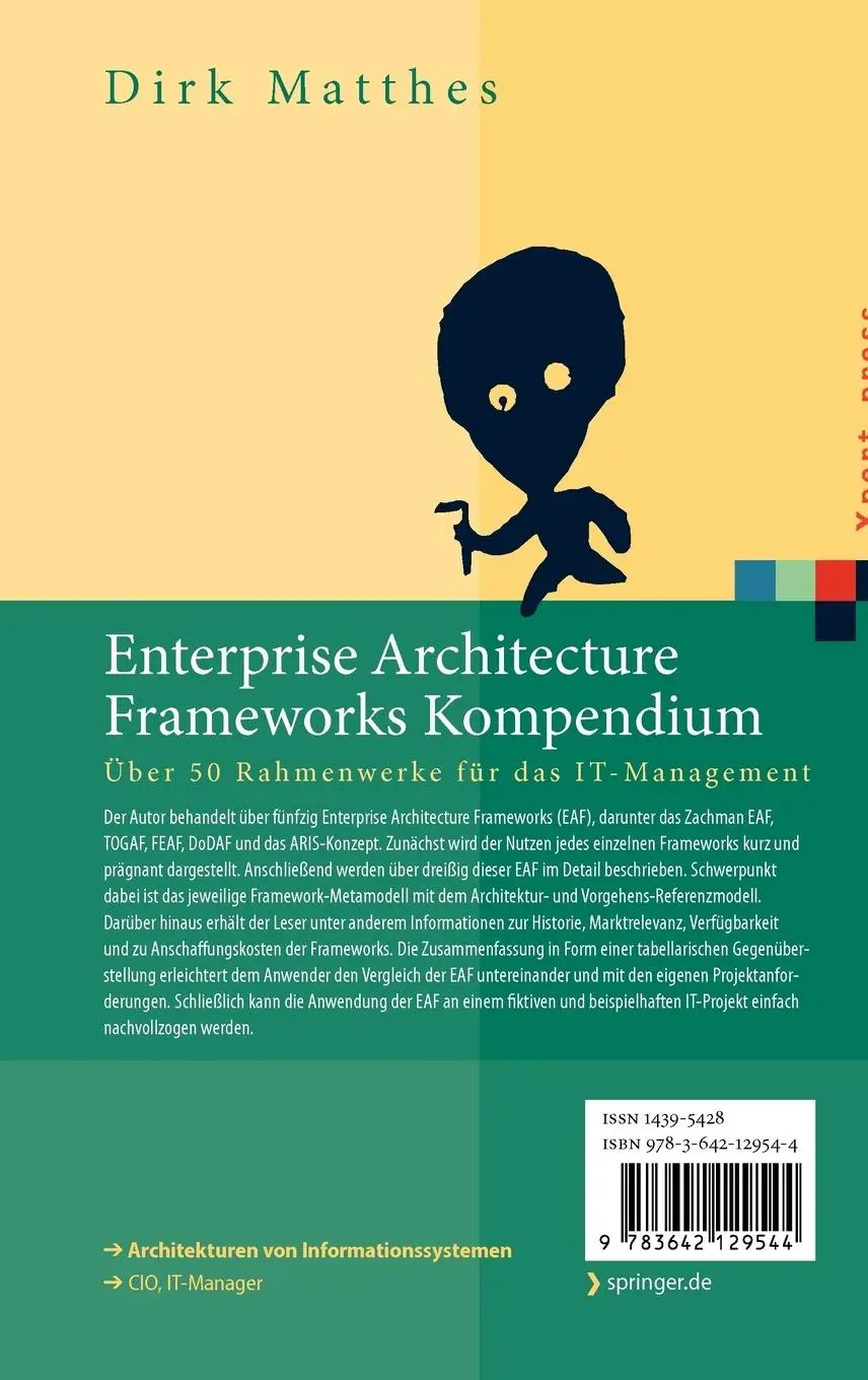 Rückseite: 9783642129544 | Enterprise Architecture Frameworks Kompendium | Dirk Matthes | Buch