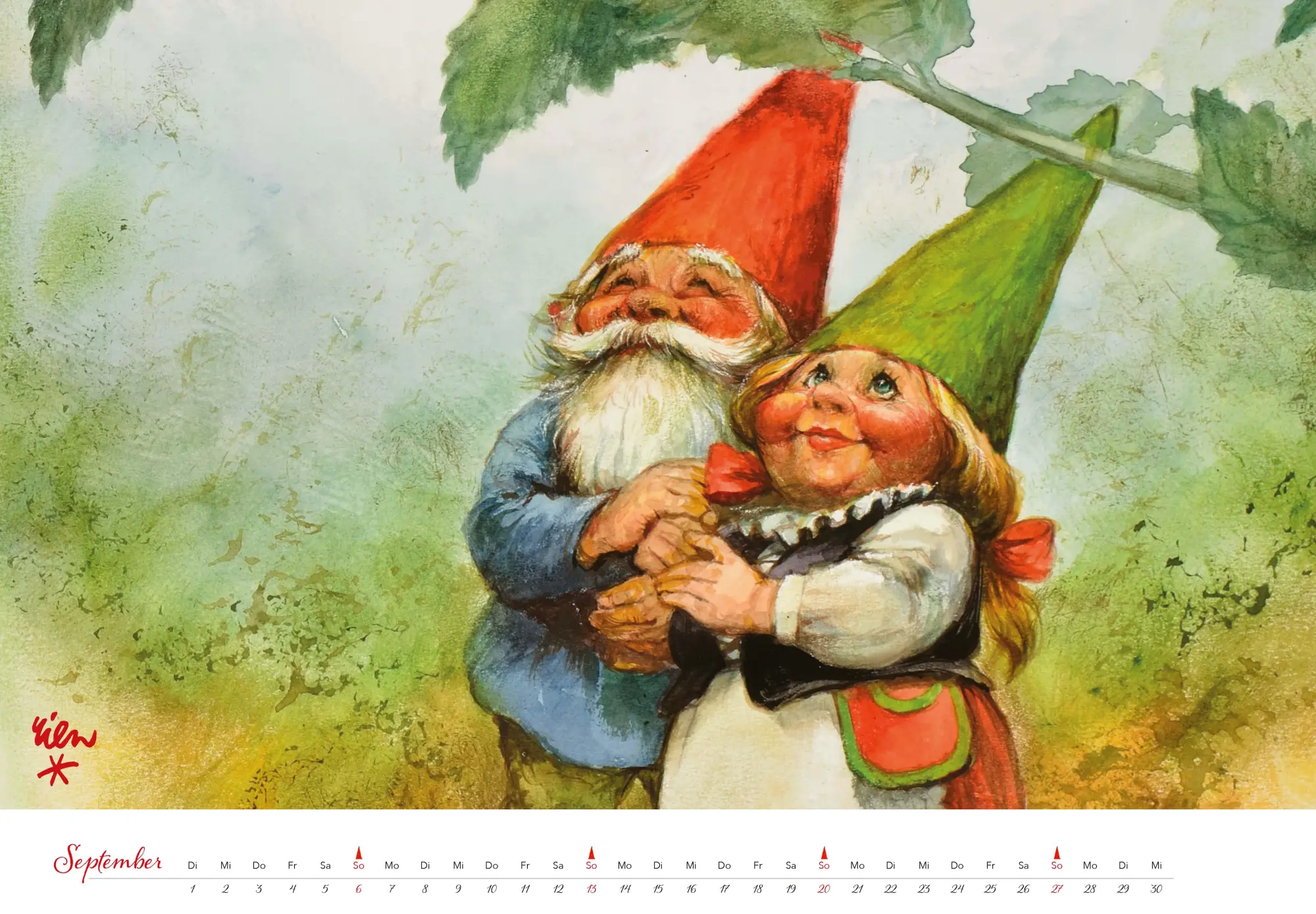 Bild: 9783966649544 | Heinzelmännchen Kalender 2026 | Rien Poortvliet | Kalender | 14 S.