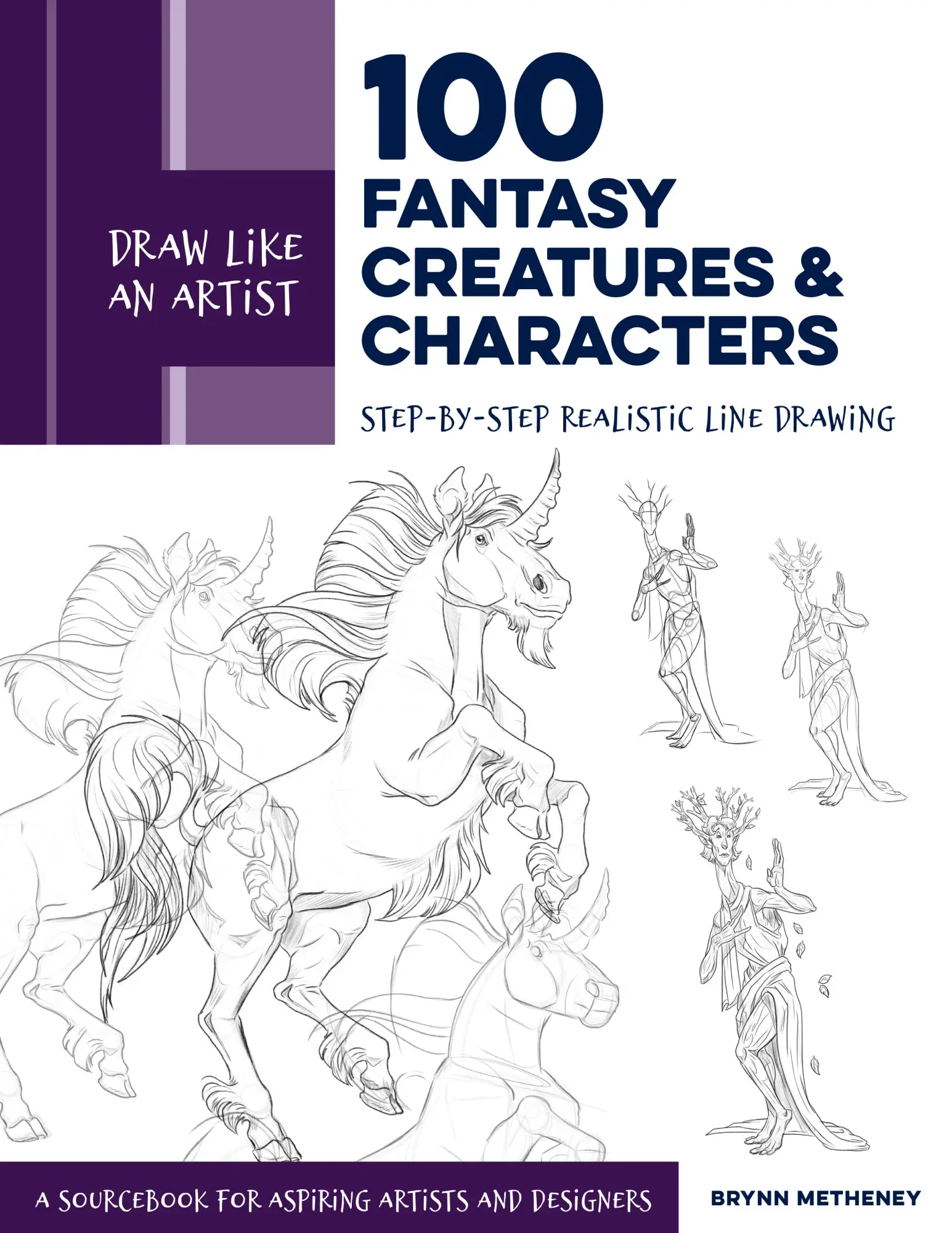 Cover: 9781631599644 | Draw Like an Artist: 100 Fantasy Creatures and Characters | Metheney