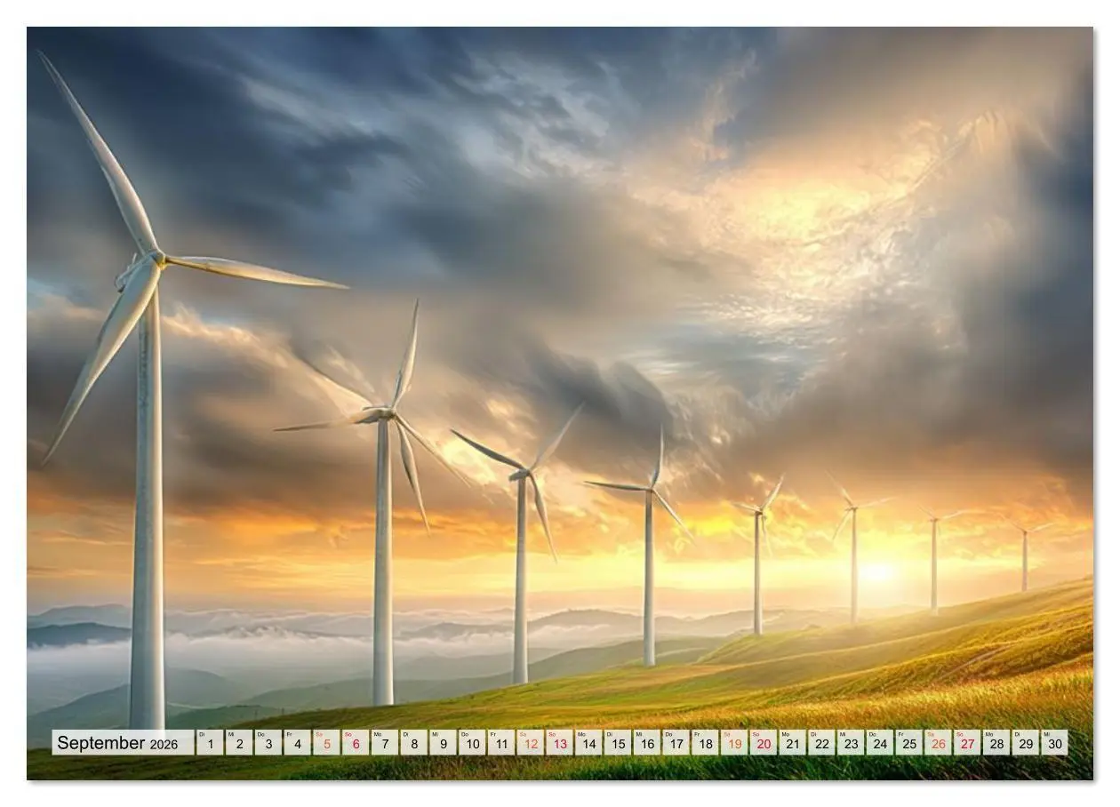 Bild: 9783516629644 | Windträume (Wandkalender 2026 DIN A4 quer), CALVENDO Monatskalender