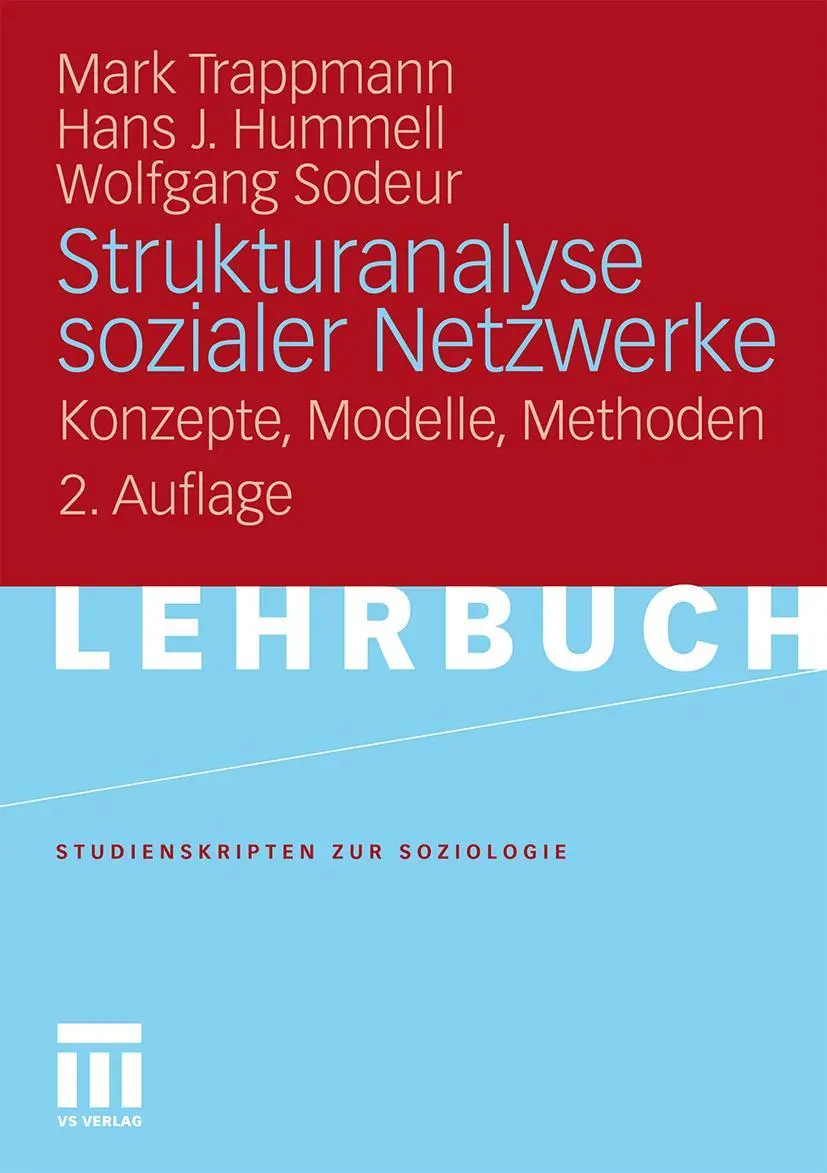 Cover: 9783531169644 | Strukturanalyse sozialer Netzwerke | Konzepte, Modelle, Methoden.