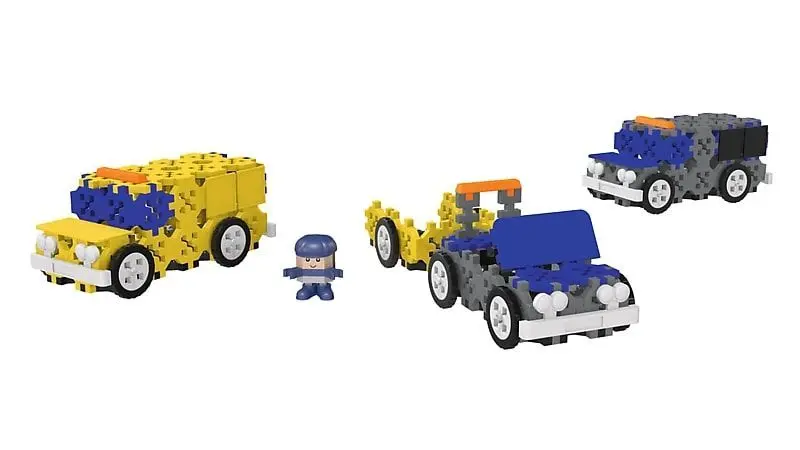 Bild: 5900511619744 | CONNECT M - Rettungswagen / Polizeiauto 161 Teile + Anleitung | 61974