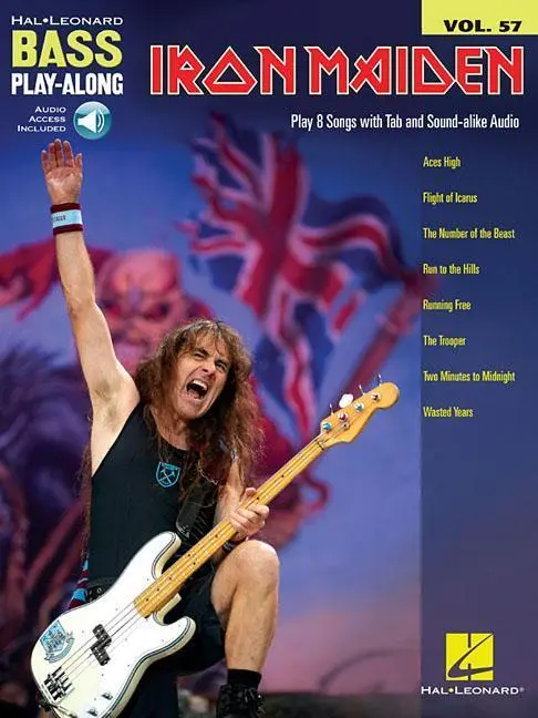 Cover: 9781540029744 | Iron Maiden Bass Play-Along Volume 57 Book/Online Audio | Iron Maiden