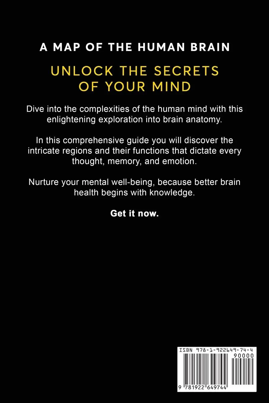 Rückseite: 9781922649744 | A Map of the Human Brain | The Gross Anatomy of the Human Brain | Fury